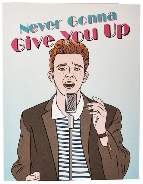 never gonna give you up poster